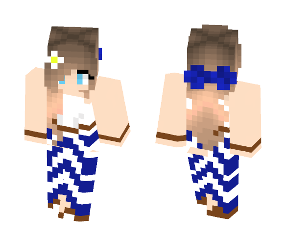 Download Free beach girl with correction Skin for Minecraft image 1 beach girl with correction - Girl Minecraft Skins - image 1