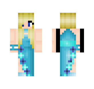 Blue Flowery Dress - Female Minecraft Skins - image 2
