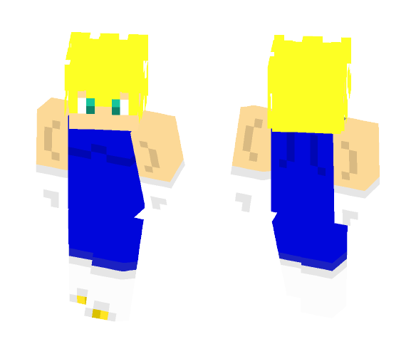 Super saiyan Vegita (buu saga) - Male Minecraft Skins - image 1