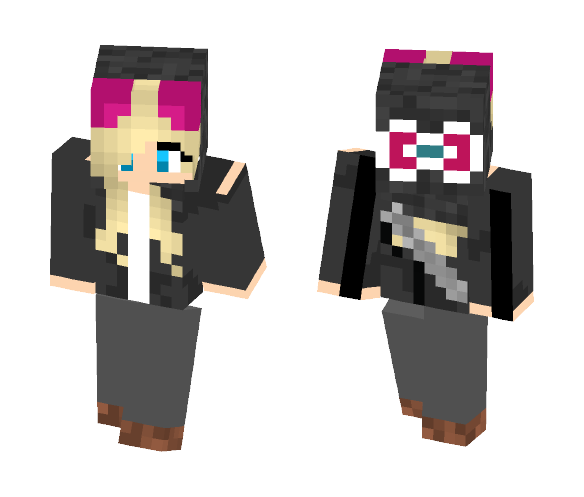 Download Free Stealth Girl Skin for Minecraft image 1 Stealth Girl - Girl Minecraft Skins - image 1