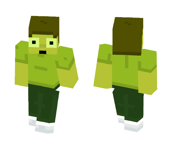 Download Free Rick and Morty: Toxic (Gunk) Morty Skin for Minecraft image 1 Rick and Morty: Toxic (Gunk) Morty - Male Minecraft Skins - image 1