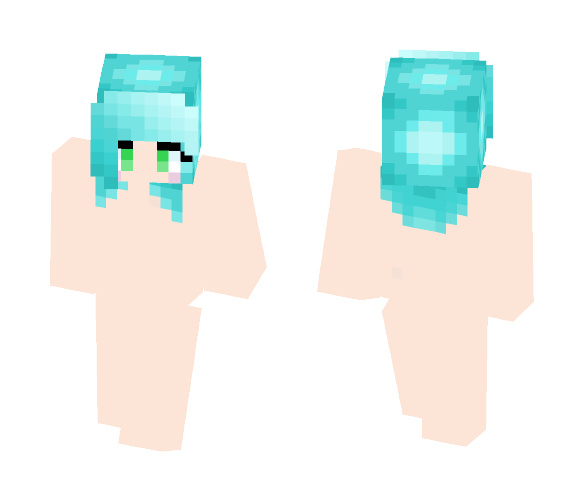 Short Hair Girl Base - Color Haired Girls Minecraft Skins - image 1