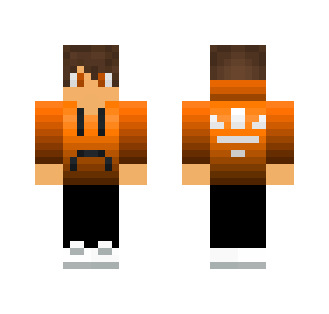 Gaming Orange Boy - Boy Minecraft Skins - image 2