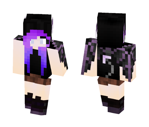 ✖ | Purple Dragon - Female Minecraft Skins - image 1
