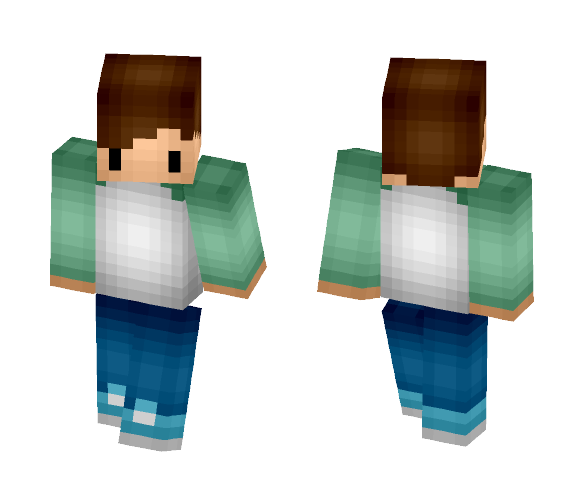 Sea Foam Shirt - Male Minecraft Skins - image 1
