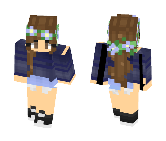 Blue Girl - Girl Minecraft Skins - image 1
