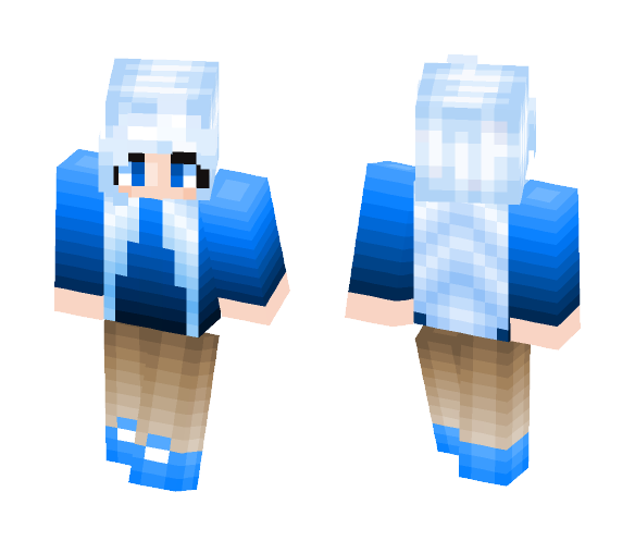 Cute Ice Girl - Cute Girls Minecraft Skins - image 1