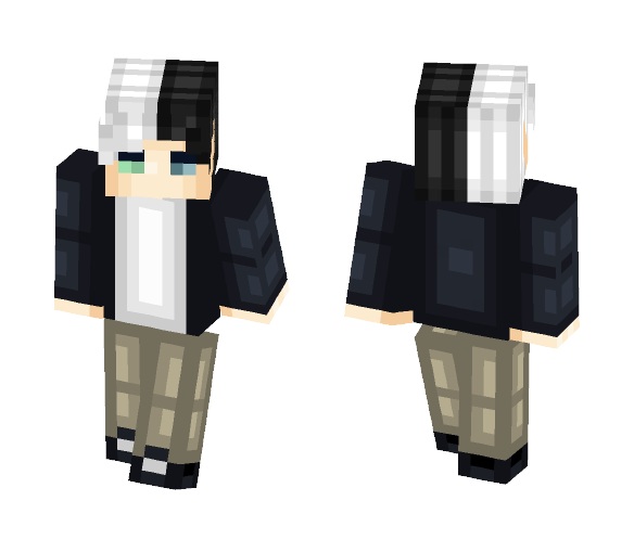White and Black skin boy - Boy Minecraft Skins - image 1