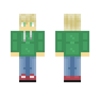 Green Hoodie boy - Boy Minecraft Skins - image 2