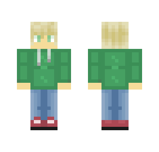 Green Hoodie boy