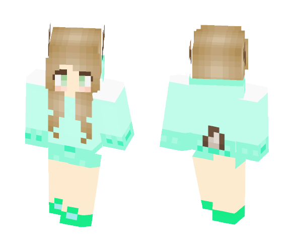 Download Free Deer Girl Skin for Minecraft image 1 Deer Girl - Girl Minecraft Skins - image 1