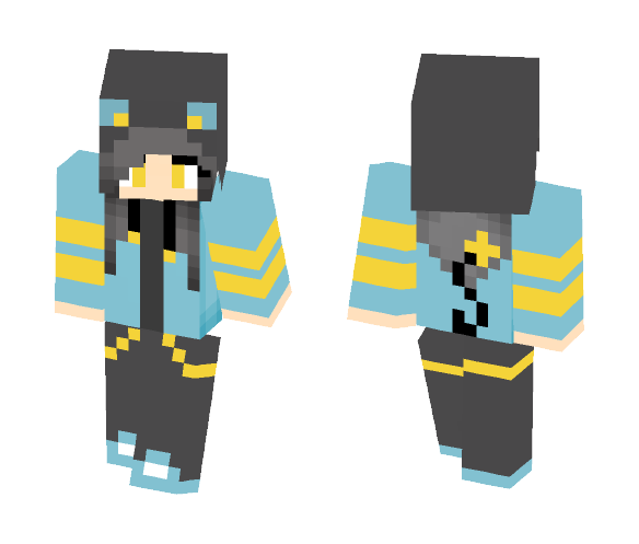 a human luxio idk? - Female Minecraft Skins - image 1
