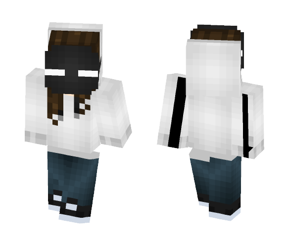 Hoodie + Mask Girl - Girl Minecraft Skins - image 1
