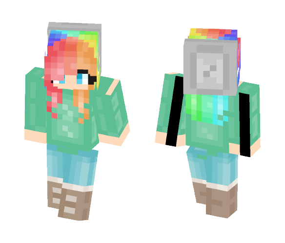Download Free Uggs and Beanie girl Skin for Minecraft image 1 Uggs and Beanie girl - Girl Minecraft Skins - image 1