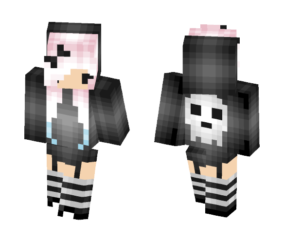 Download Free Some kind of emo girl (O-O)/ Skin for Minecraft image 1 Some kind of emo girl (O-O)/ - Girl Minecraft Skins - image 1