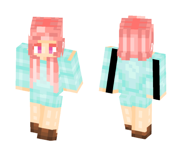 Download Free Sweater Girl Skin for Minecraft image 1 Sweater Girl - Girl Minecraft Skins - image 1