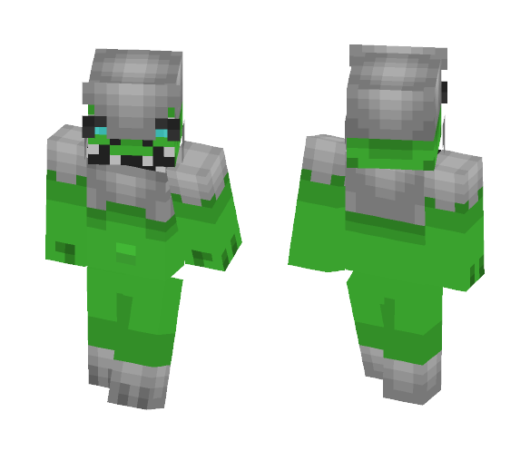 Dinosaur in armor V2 - Male Minecraft Skins - image 1
