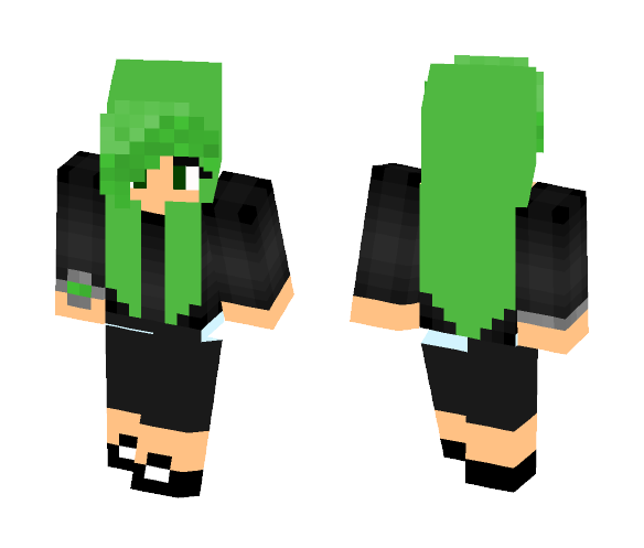 Download Free Money Green Girl Skin for Minecraft image 1 Money Green Girl - Girl Minecraft Skins - image 1