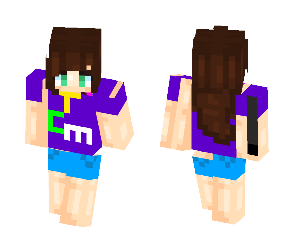 Download Free girl tcm t-shirt Skin for Minecraft image 1 girl tcm t-shirt - Girl Minecraft Skins - image 1