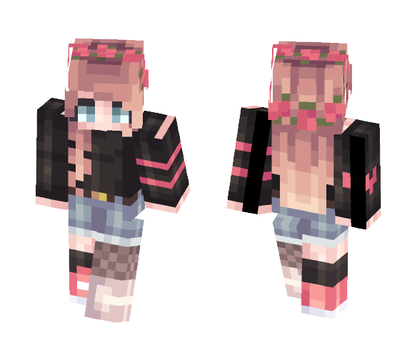 Download Free st × tisjennae × popreeeel Skin for Minecraft image 1 st × tisjennae × popreeeel - Female Minecraft Skins - image 1