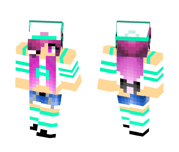 Minty Youtuber - Female Minecraft Skins - image 1