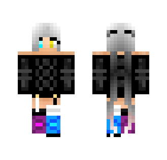 -= Long Haired girl =- - Color Haired Girls Minecraft Skins - image 2