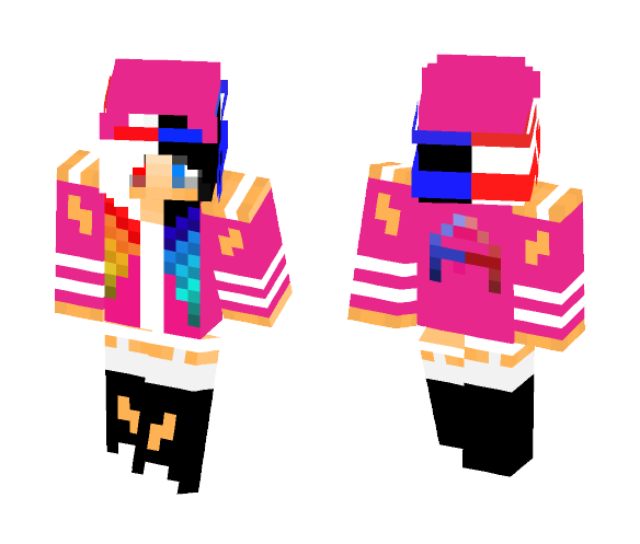-= Another Fire and Water hair =- - Female Minecraft Skins - image 1