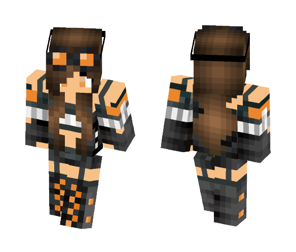 -= Orange Steam punk =- - Female Minecraft Skins - image 1