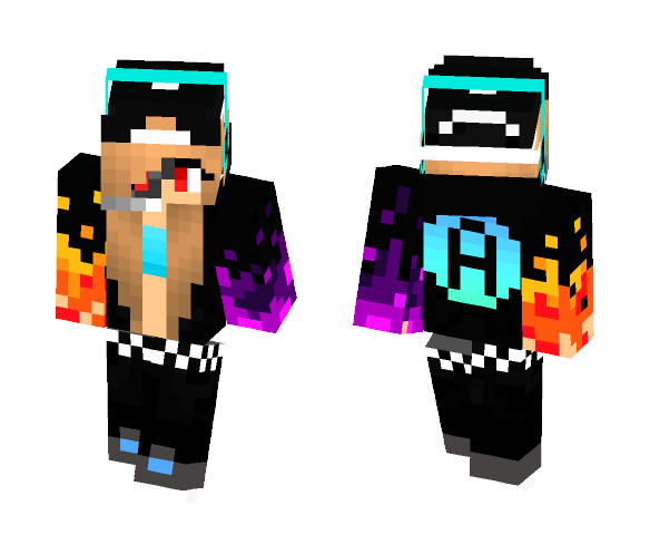 -=Robot Demon Girl Gamer=- - Girl Minecraft Skins - image 1