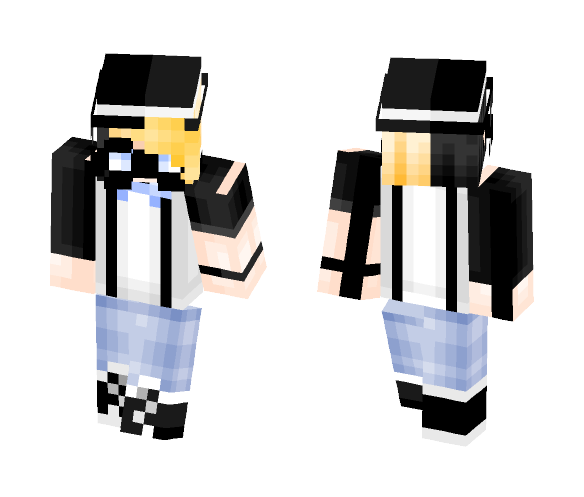 Blonde Gamer 2: Fedora Edition - Male Minecraft Skins - image 1