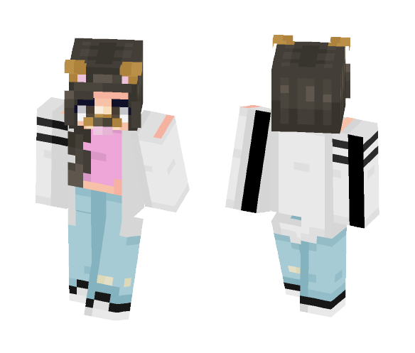Download Free Kawaii Dog Girl Skin for Minecraft image 1 Kawaii Dog Girl - Dog Minecraft Skins - image 1