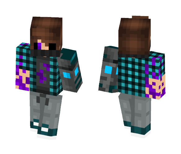 Deamon Boy with Robot arm - Boy Minecraft Skins - image 1