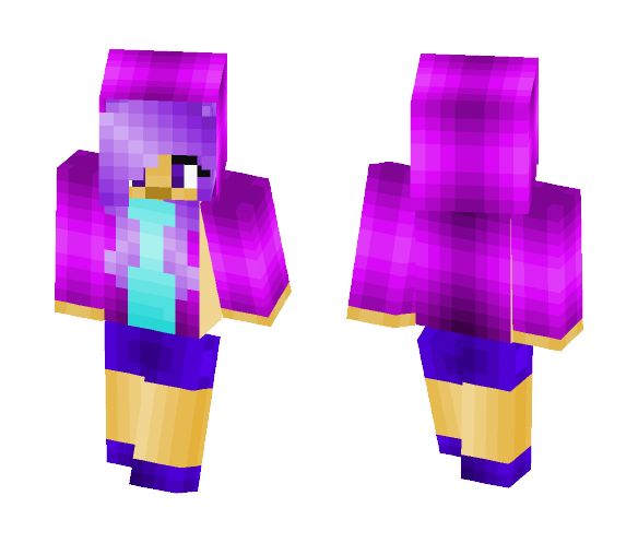 Download Free Pink Hoodie Girl Skin for Minecraft image 1 Pink Hoodie Girl - Girl Minecraft Skins - image 1