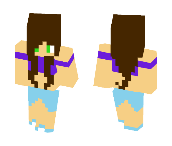 Download Free Summer Girl (In Honor of Summer) Skin for Minecraft image 1 Summer Girl (In Honor of Summer) - Girl Minecraft Skins - image 1