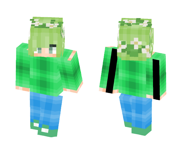 Boy With Flowercrown - Boy Minecraft Skins - image 1