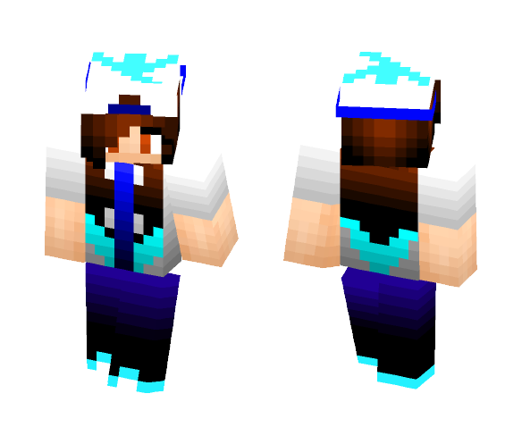 Download Free Team Mystic! Skin for Minecraft image 1 Team Mystic! - Female Minecraft Skins - image 1
