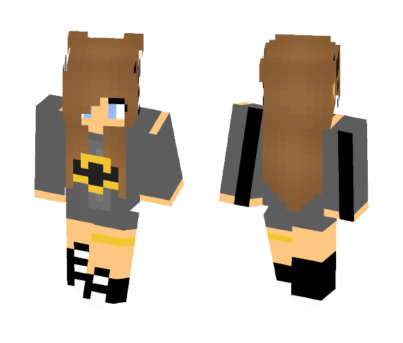 Batman fan girl - Batman Minecraft Skins - image 1