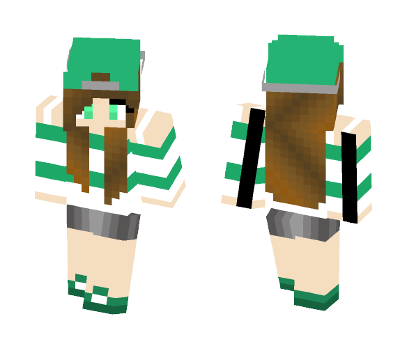 Green Girl - Girl Minecraft Skins - image 1