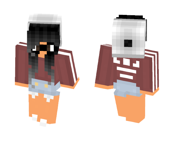 Glasses+Beanie= - Female Minecraft Skins - image 1