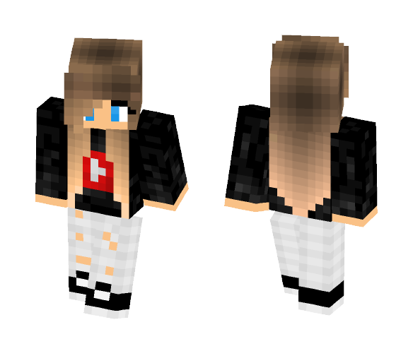 Download Free Youtube Girl Skin for Minecraft image 1 Youtube Girl - Girl Minecraft Skins - image 1