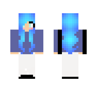 Blue girl skin