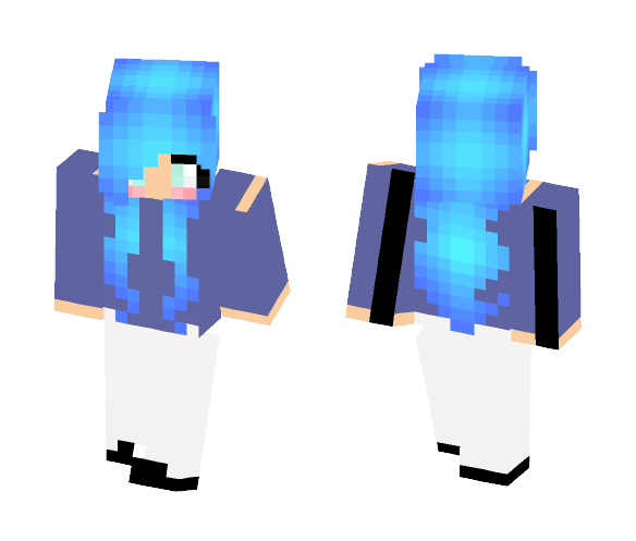 Blue girl skin - Girl Minecraft Skins - image 1