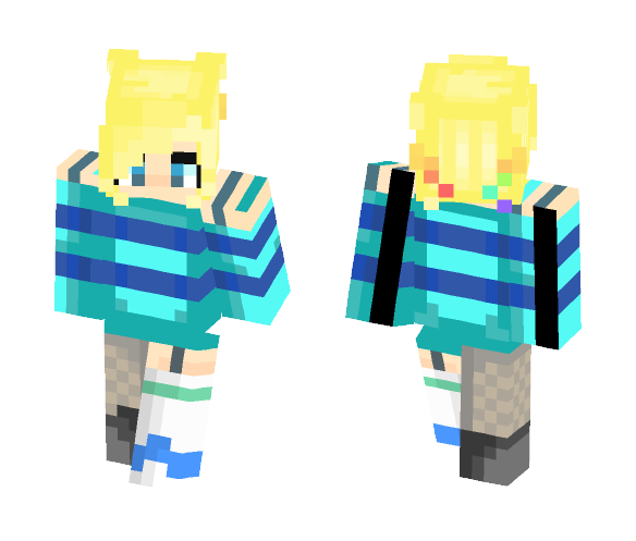 Rainbow Shine - Female Minecraft Skins - image 1