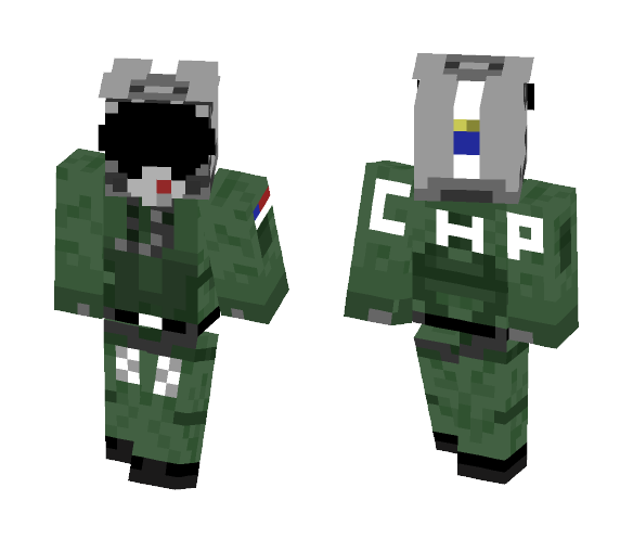 Us Fighter Pilot | Old Helmet - Male Minecraft Skins - image 1