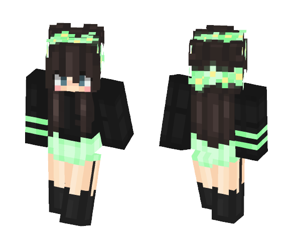 ♀ | Ɠяєєη Lιgнт | Malia - Female Minecraft Skins - image 1