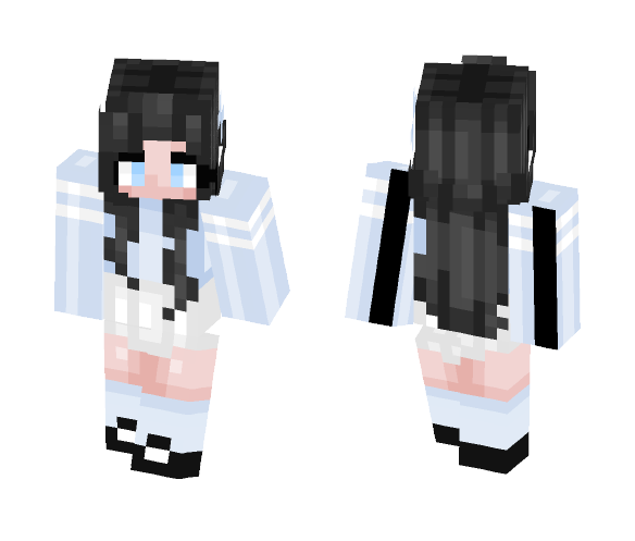 Download Free Blue Teen Girl Skin for Minecraft image 1 Blue Teen Girl - Girl Minecraft Skins - image 1