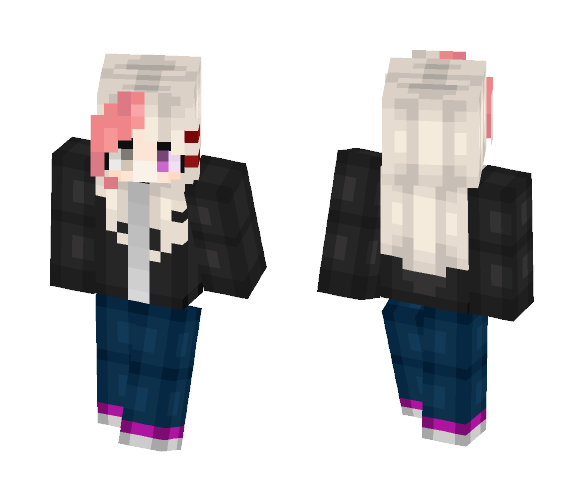 Download Free Janaida White Okumura Skin for Minecraft image 1 Janaida White Okumura - Female Minecraft Skins - image 1