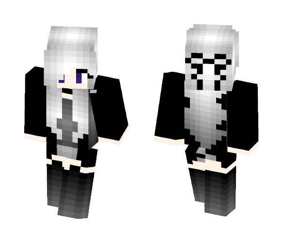 Download Free Goth Girl Skin for Minecraft image 1 Goth Girl - Girl Minecraft Skins - image 1