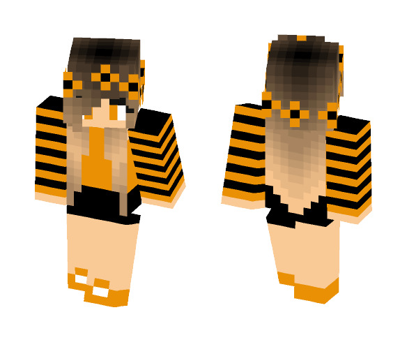 bee girl - Girl Minecraft Skins - image 1