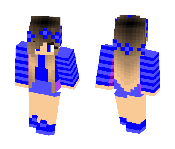 Download Free full blue little carly Skin for Minecraft image 1 full blue little carly - Female Minecraft Skins - image 1